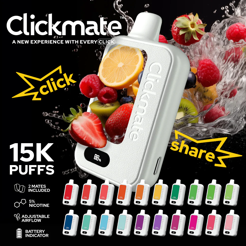 7 Daze Clickmate 15000 Puffs Disposable Vape Device Starter Kit - Image 11