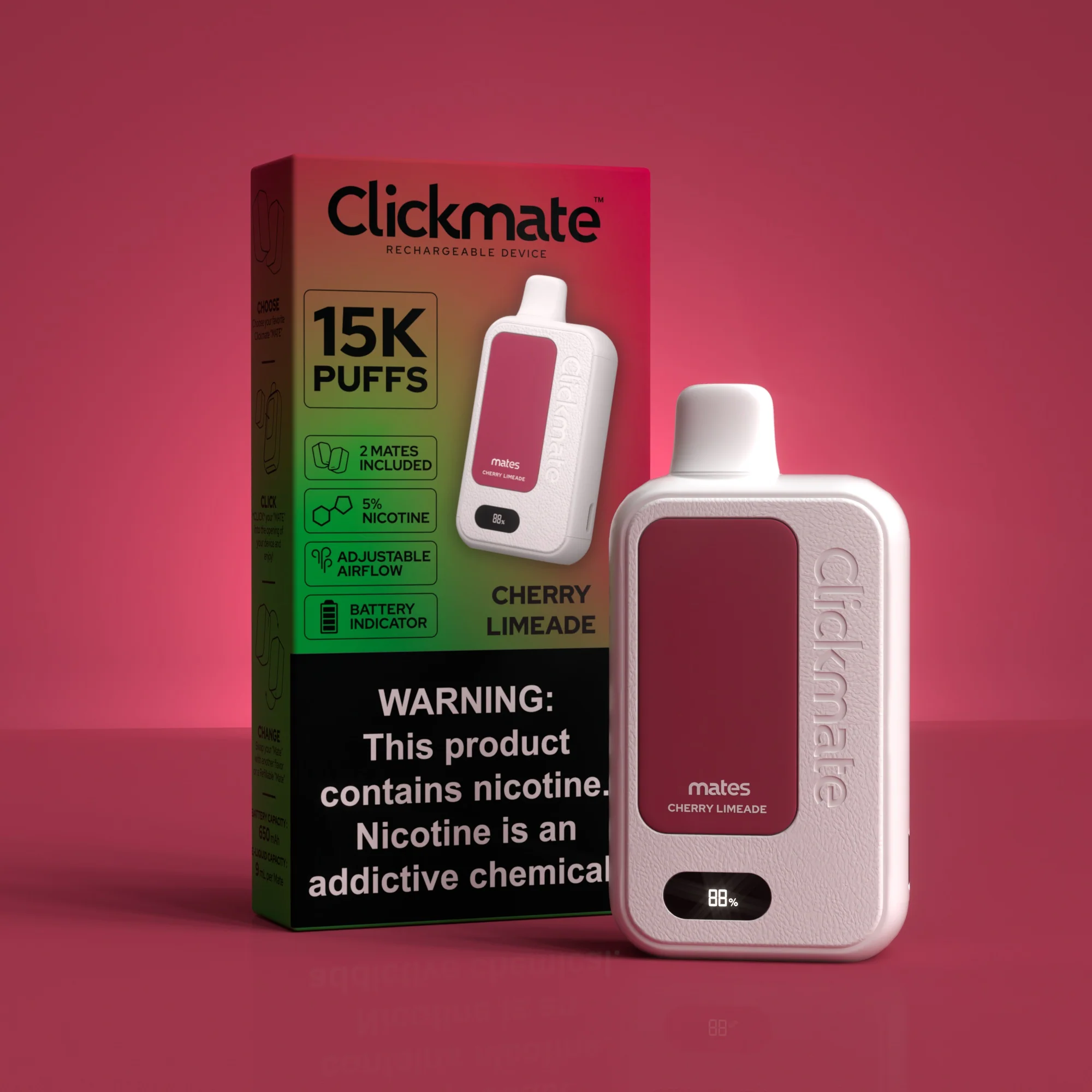 7 Daze Clickmate 15000 Puffs Disposable Vape Device Starter Kit - Image 15