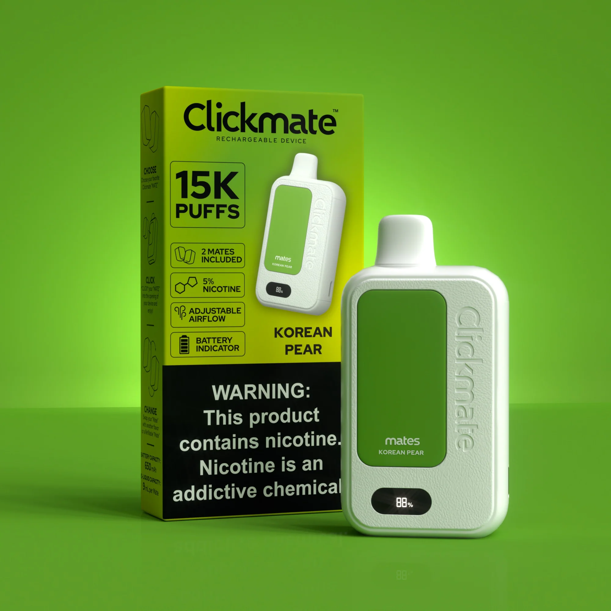 7 Daze Clickmate 15000 Puffs Disposable Vape Device Starter Kit - Image 16