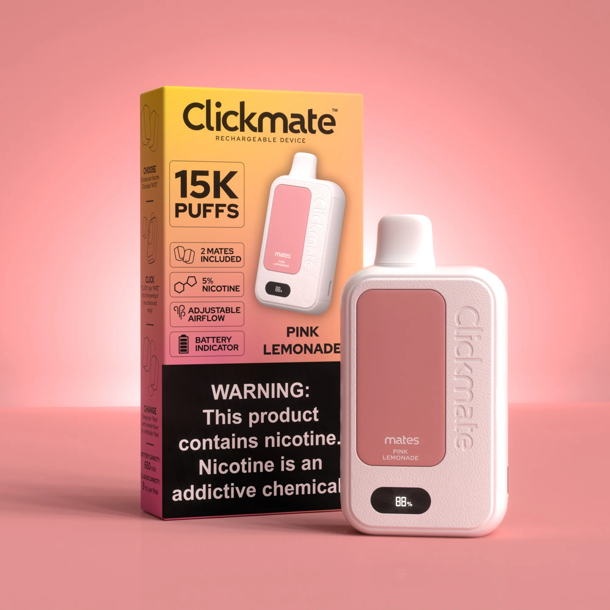 7 Daze Clickmate 15000 Puffs Disposable Vape Device Starter Kit - Image 17
