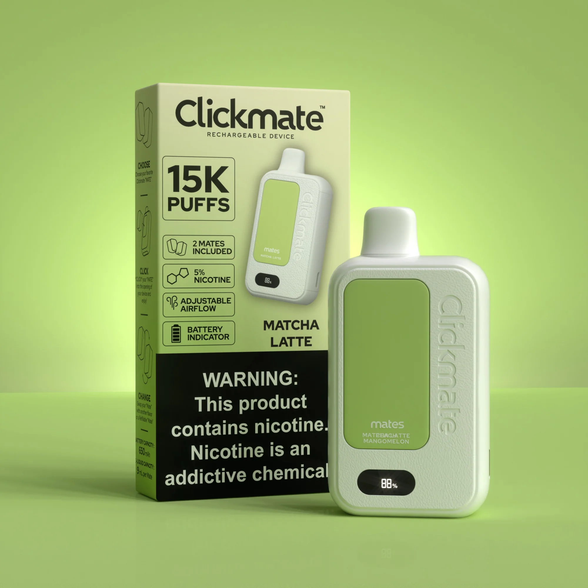 7 Daze Clickmate 15000 Puffs Disposable Vape Device Starter Kit - Image 19