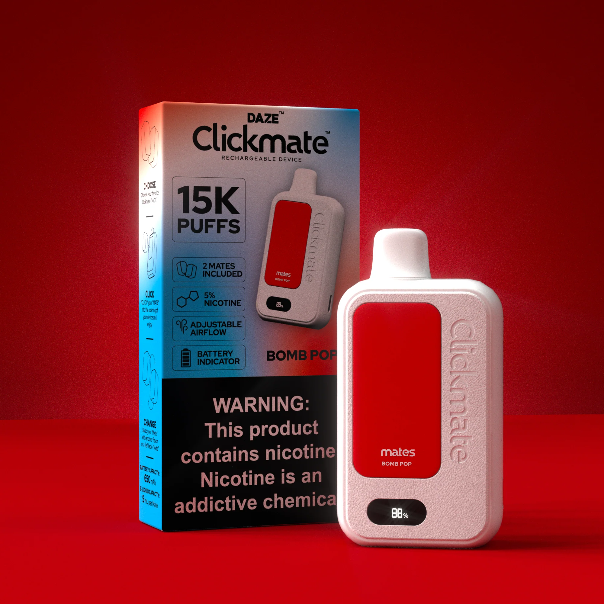 7 Daze Clickmate 15000 Puffs Disposable Vape Device Starter Kit - Image 22