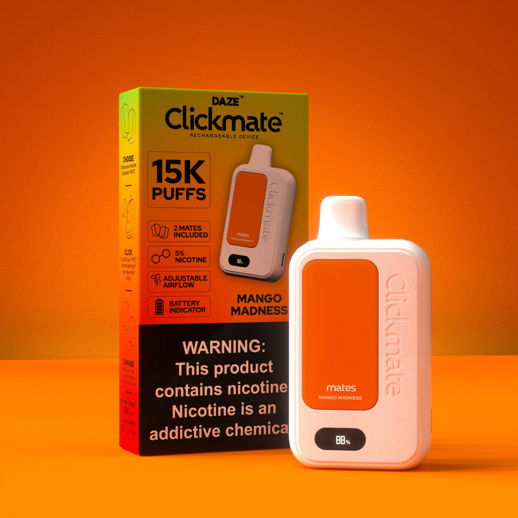 7 Daze Clickmate 15000 Puffs Disposable Vape Device Starter Kit - Image 31