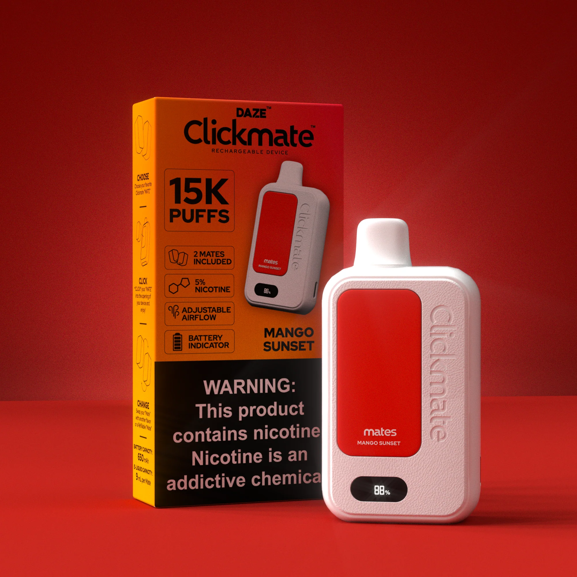 7 Daze Clickmate 15000 Puffs Disposable Vape Device Starter Kit - Image 32
