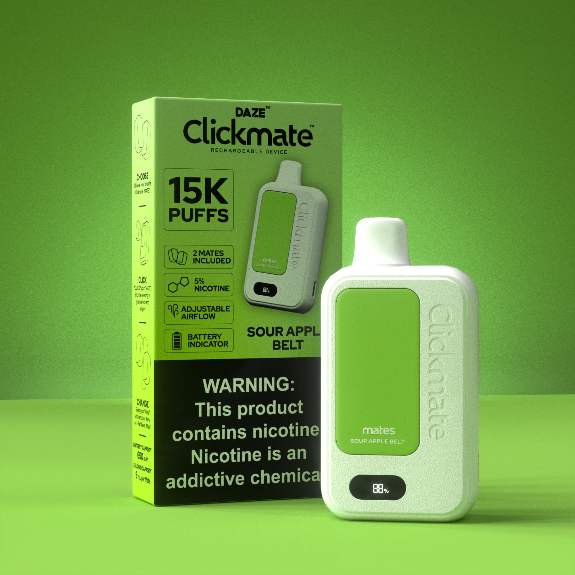 7 Daze Clickmate 15000 Puffs Disposable Vape Device Starter Kit - Image 36