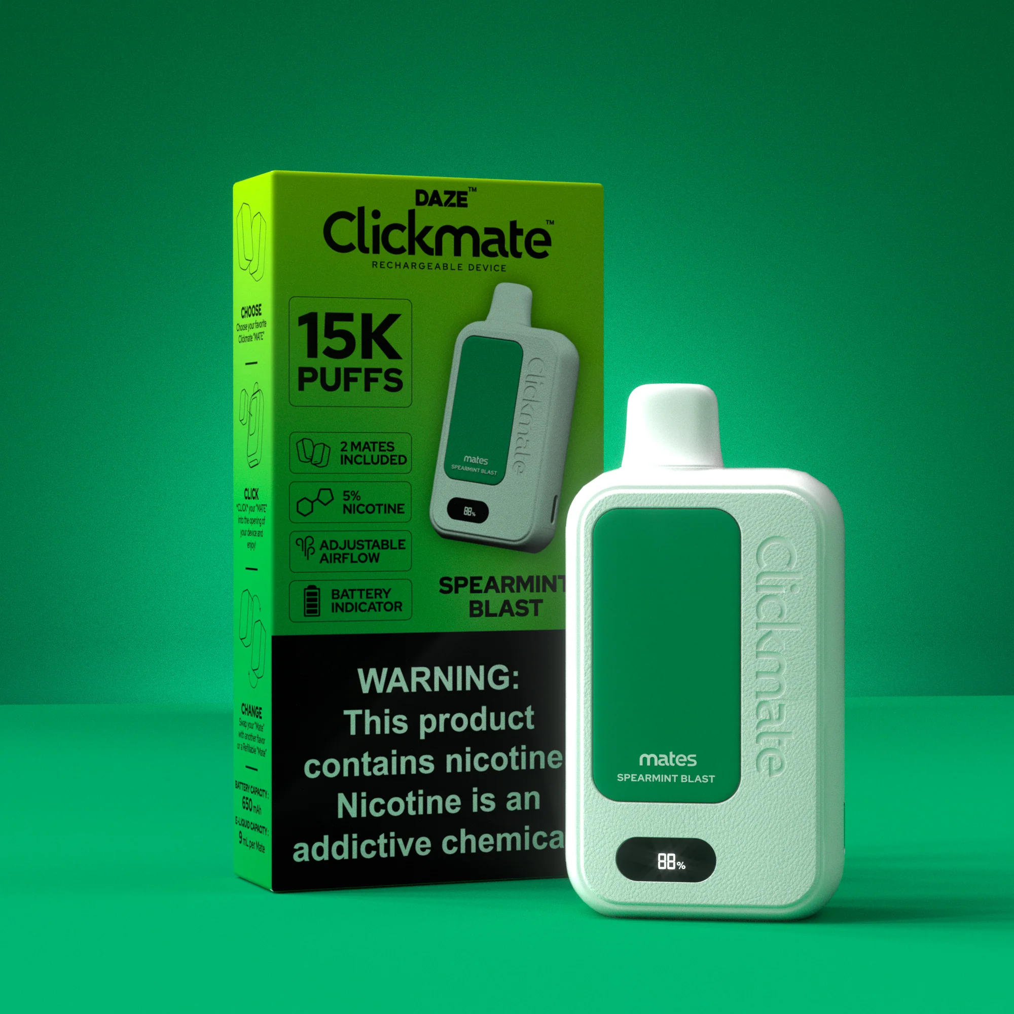 7 Daze Clickmate 15000 Puffs Disposable Vape Device Starter Kit - Image 37