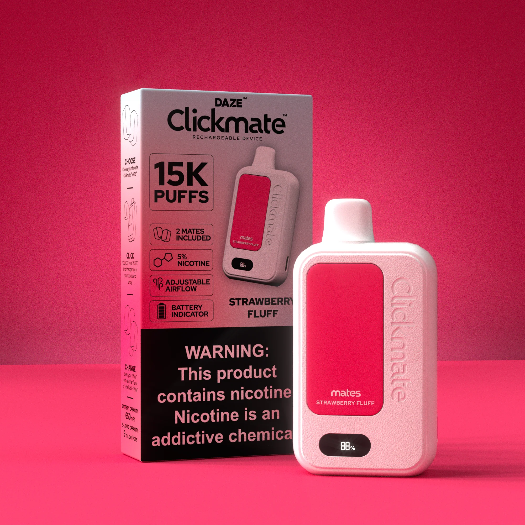 7 Daze Clickmate 15000 Puffs Disposable Vape Device Starter Kit - Image 38