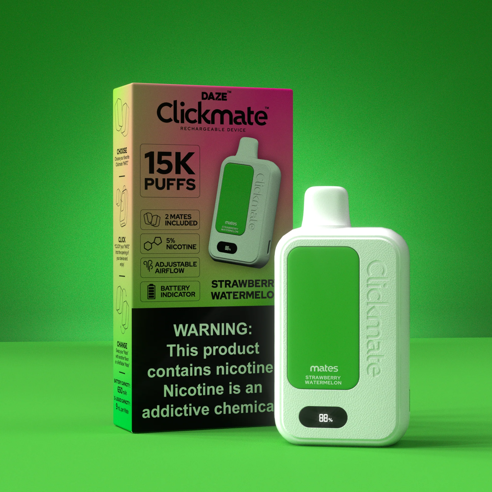 7 Daze Clickmate 15000 Puffs Disposable Vape Device Starter Kit - Image 39