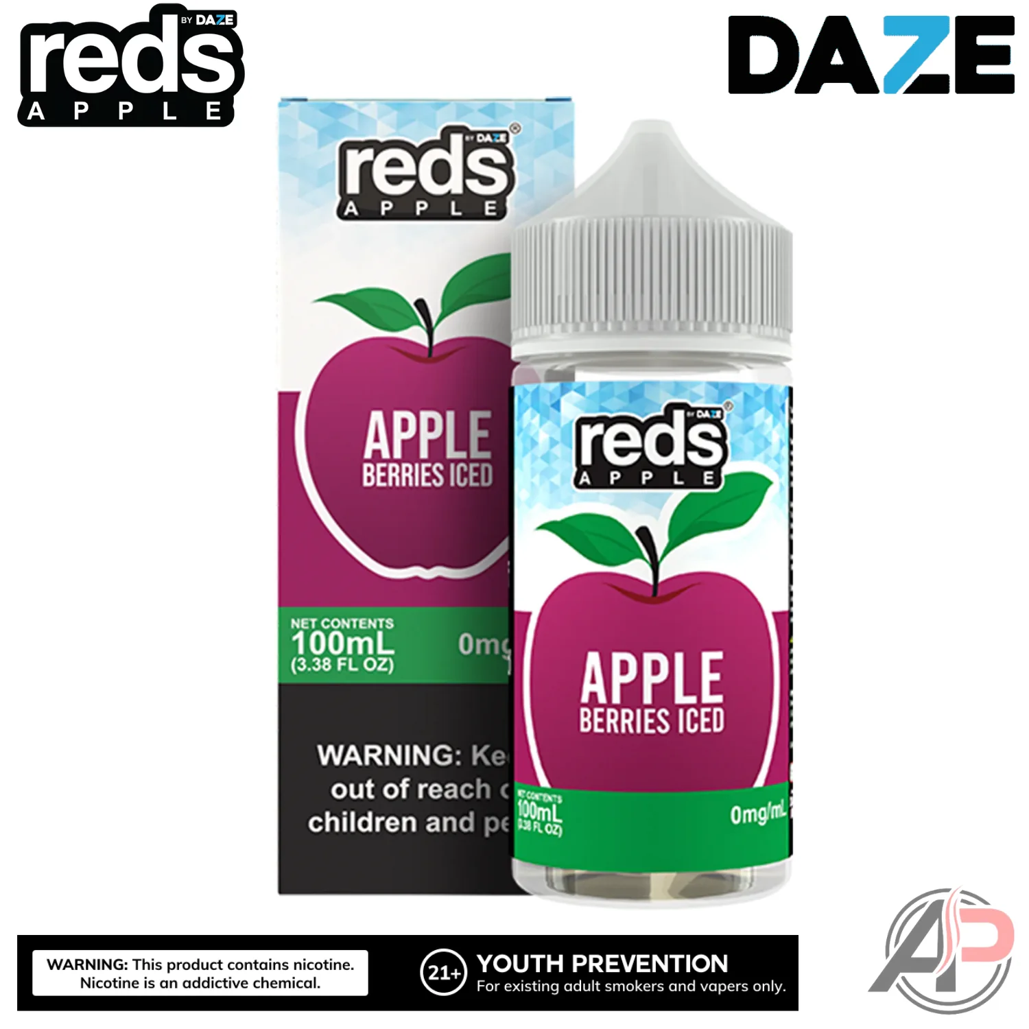 7 Daze Reds Apple Berries Iced E-Liquid 100mL