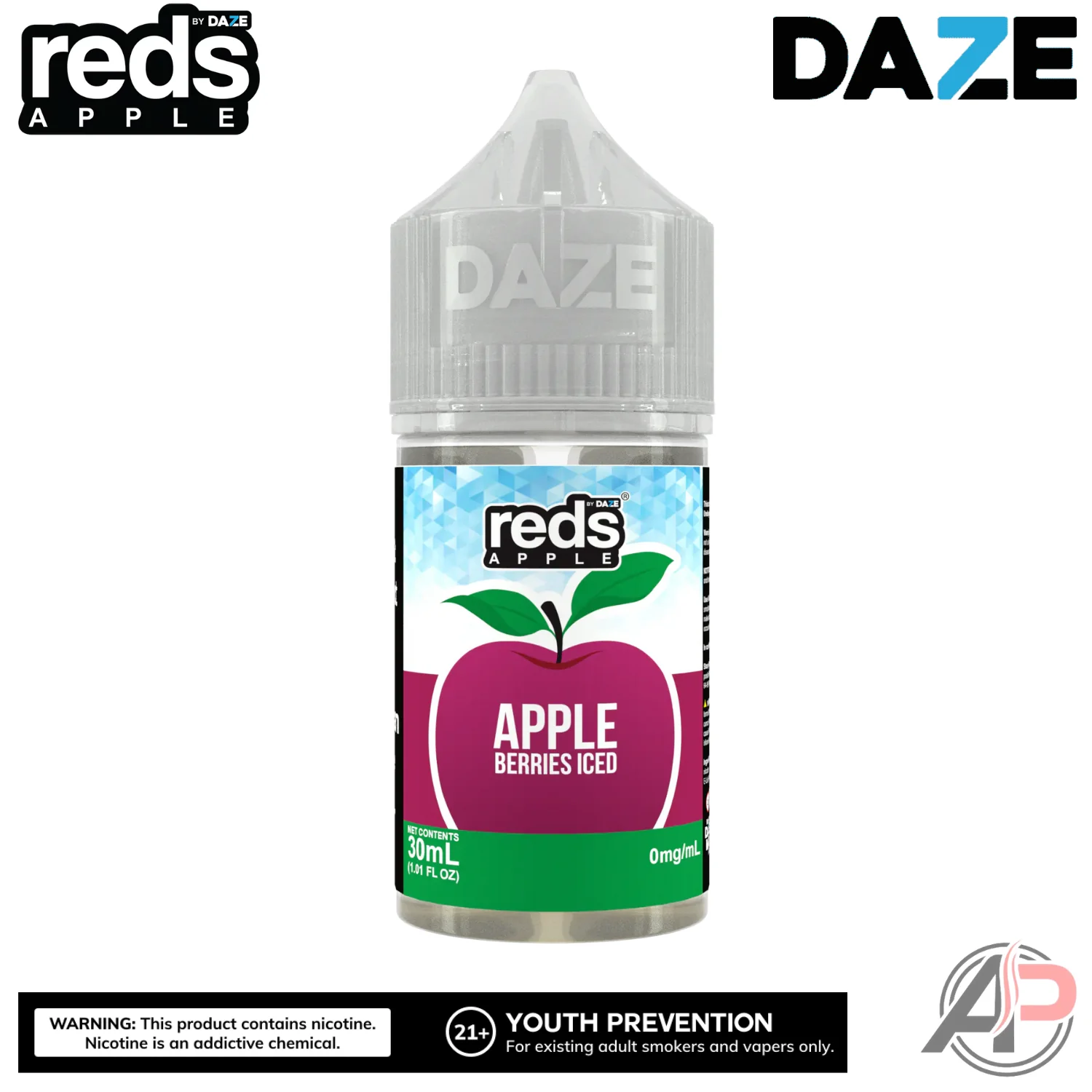 7 Daze Reds Apple Berries Iced E-Liquid 100mL - Image 2