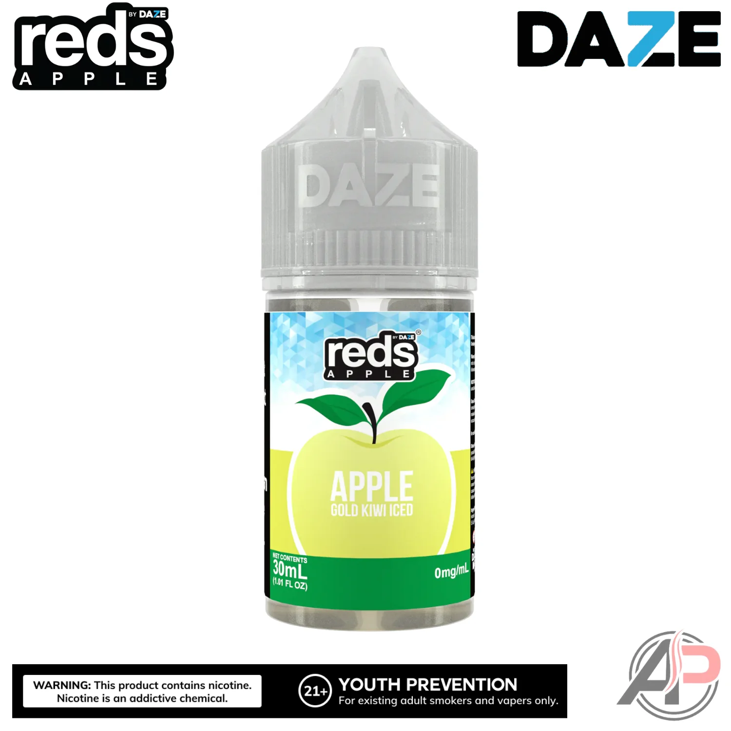 7 Daze Reds Apple Gold Kiwi Iced E-Liquid 100mL - Image 2