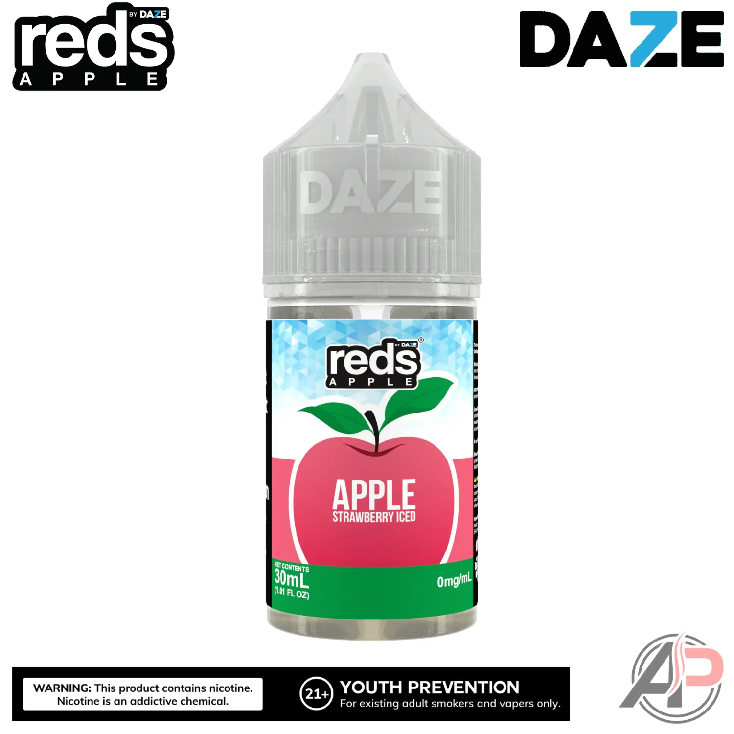 7 Daze Reds Apple Strawberry Iced E-Liquid 100mL - Image 2
