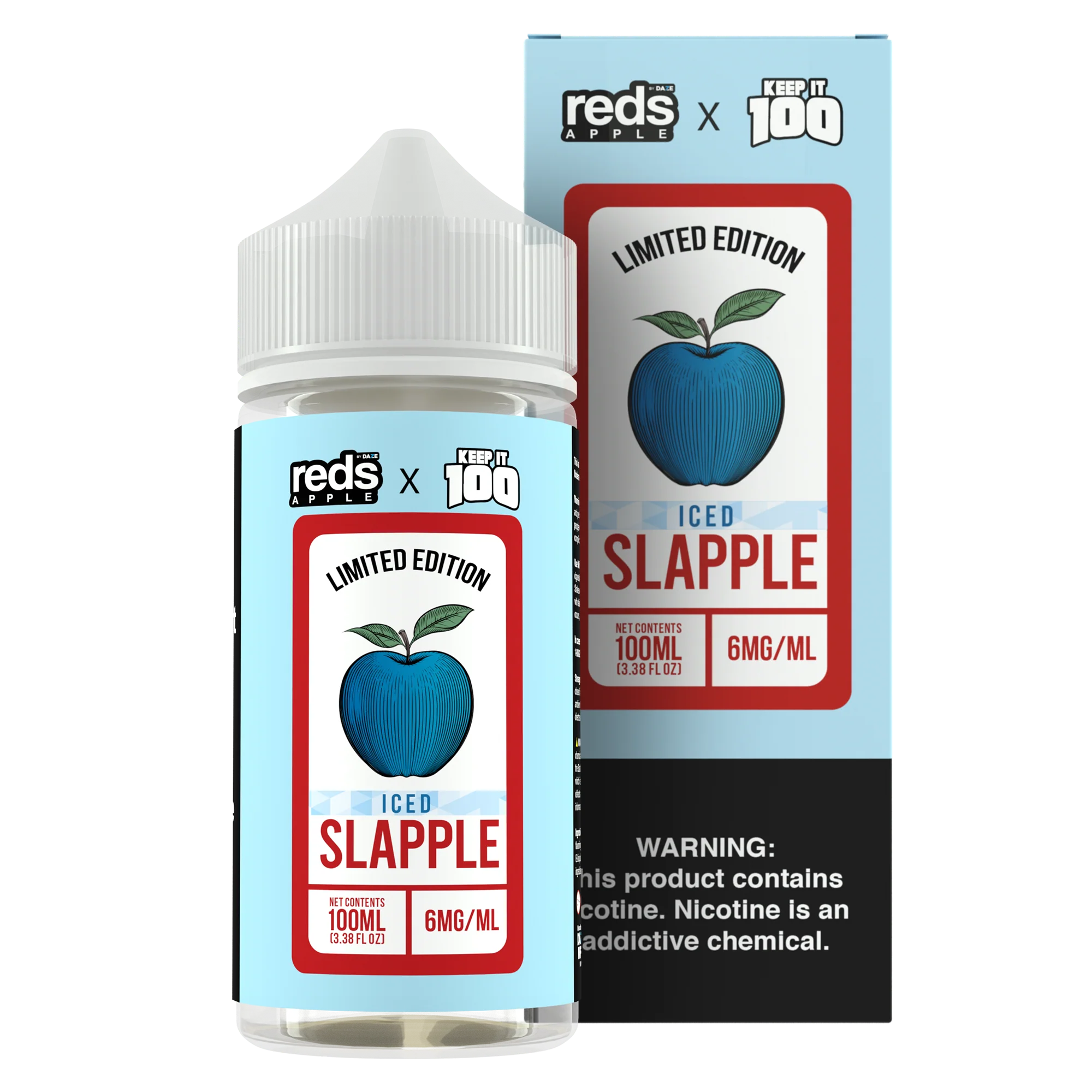 7 Daze Reds X Keep It 100 Slapple Iced E-Liquid 100mL - Image 3