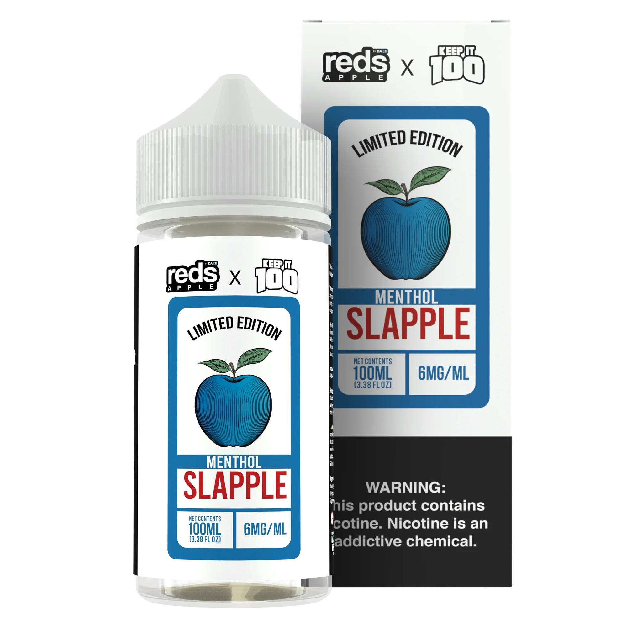 7 Daze Reds X Keep It 100 Slapple Menthol E-Liquid 100mL - Image 3