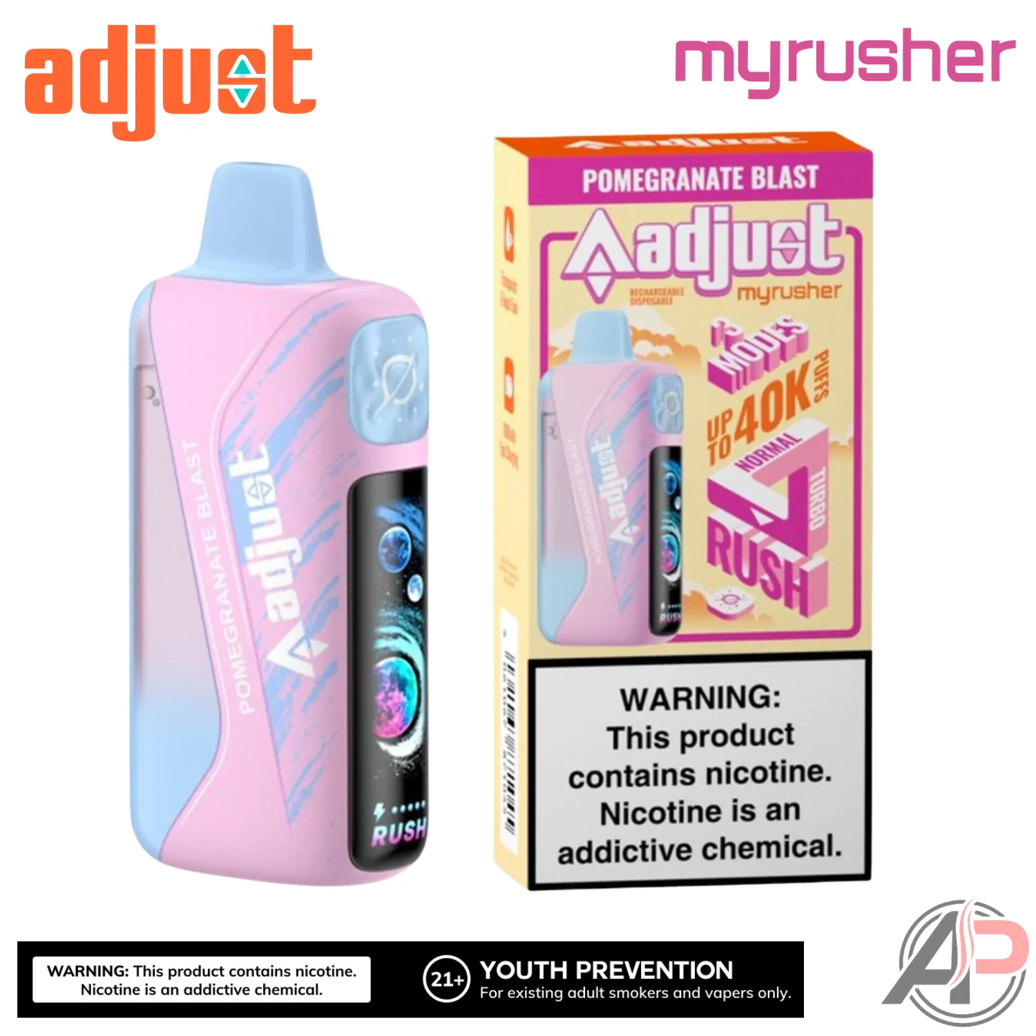 Adjust MyRusher 40k Puffs Disposable Vape Device - Image 10