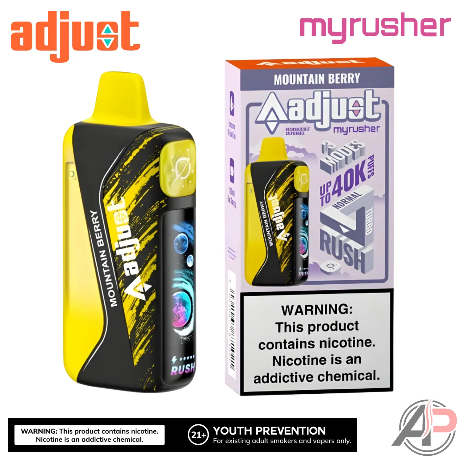 Adjust MyRusher 40k Puffs Disposable Vape Device - Image 5