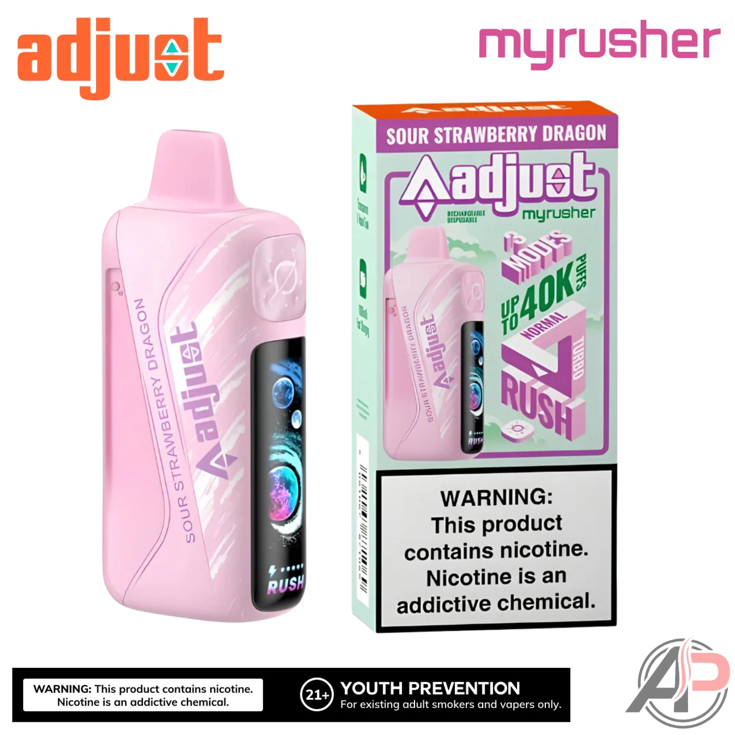 Adjust MyRusher 40k Puffs Disposable Vape Device - Image 8