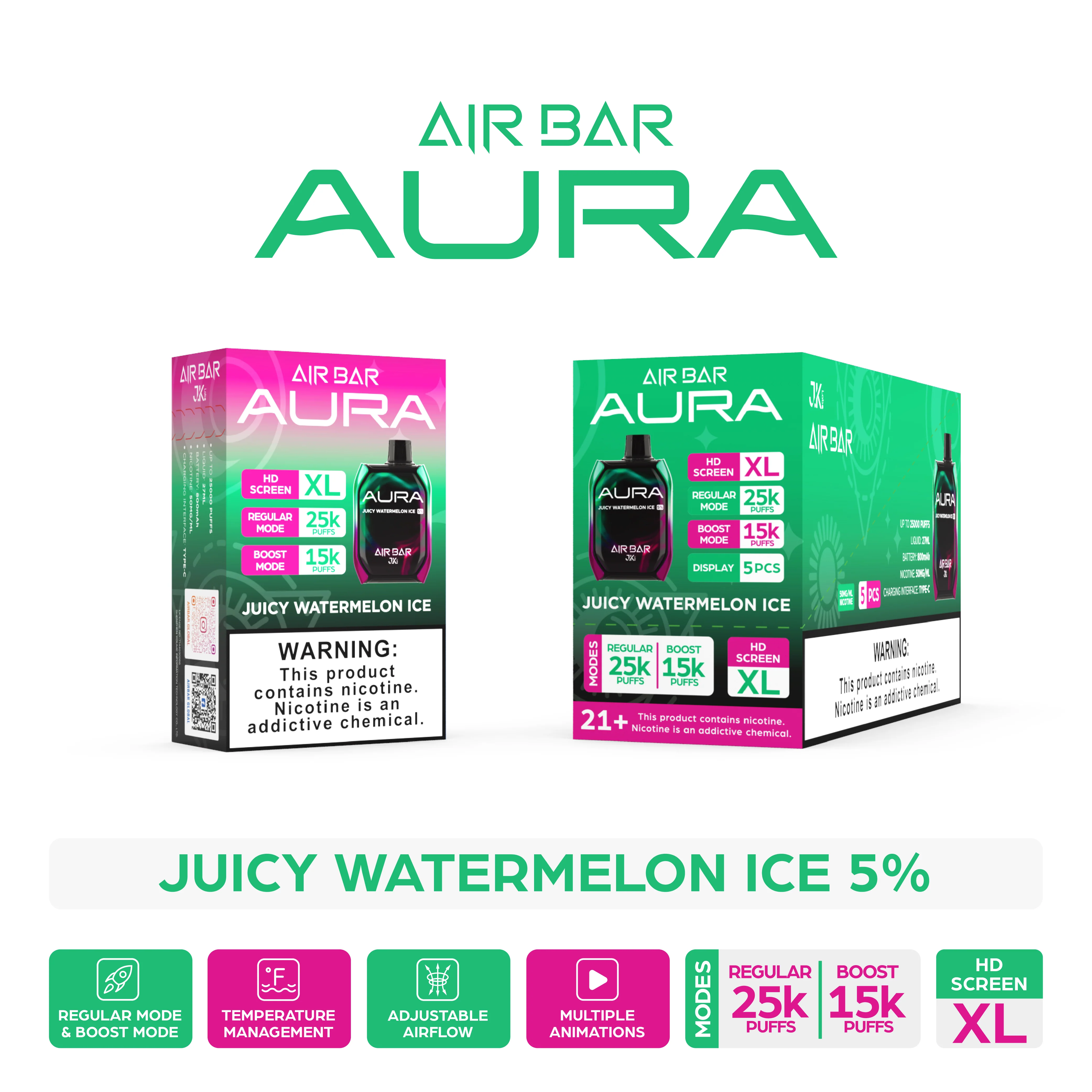 Air Bar Aura 25000 Puffs Disposable Vape Device - Image 27