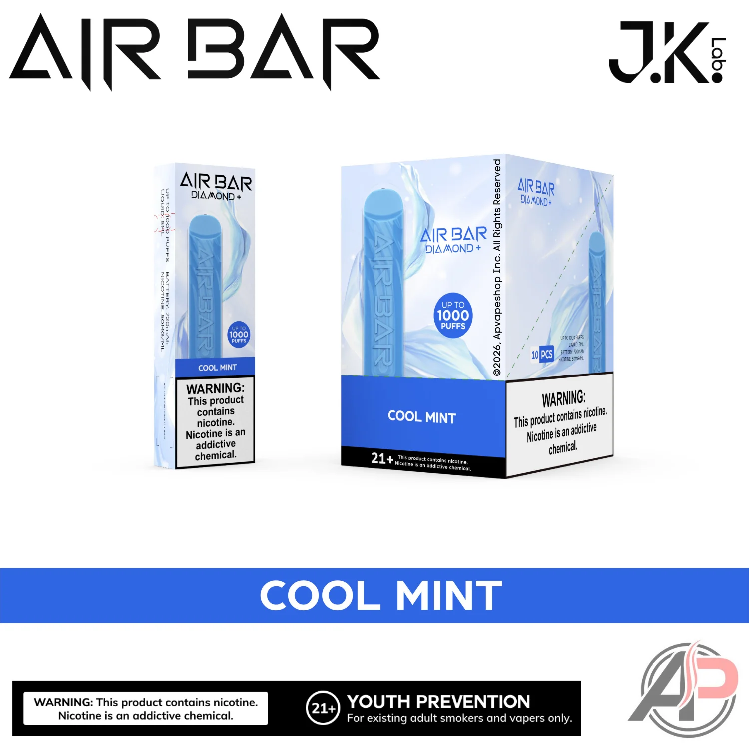 Air Bar Diamond+ Plus 1000 Puffs Disposable Vape Device - Image 2