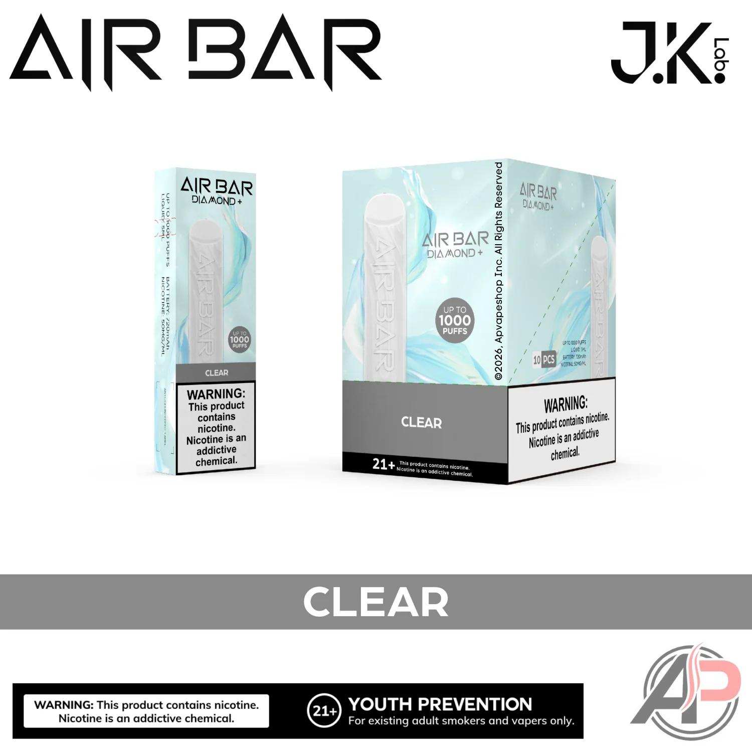 Air Bar Diamond+ Plus 1000 Puffs Disposable Vape Device - Image 3