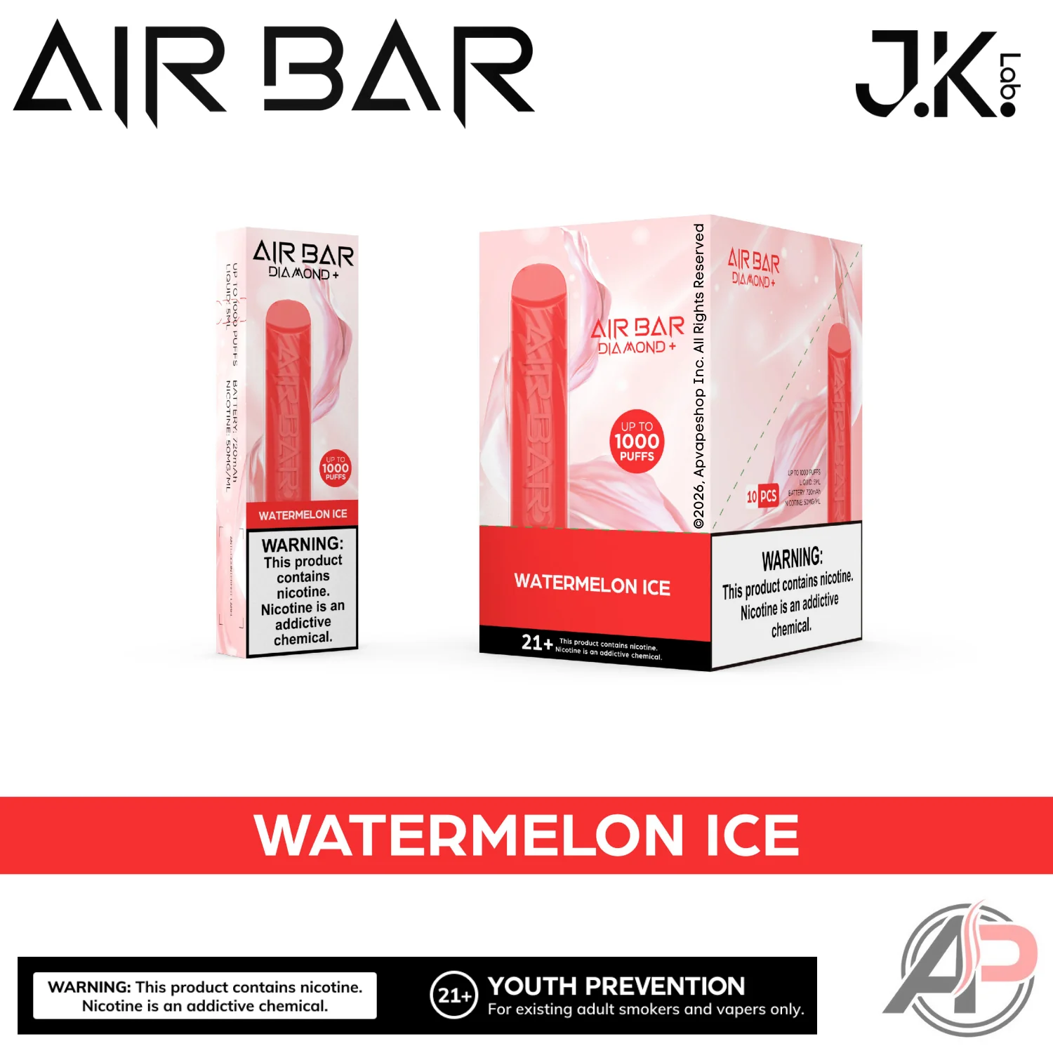 Air Bar Diamond+ Plus 1000 Puffs Disposable Vape Device - Image 5