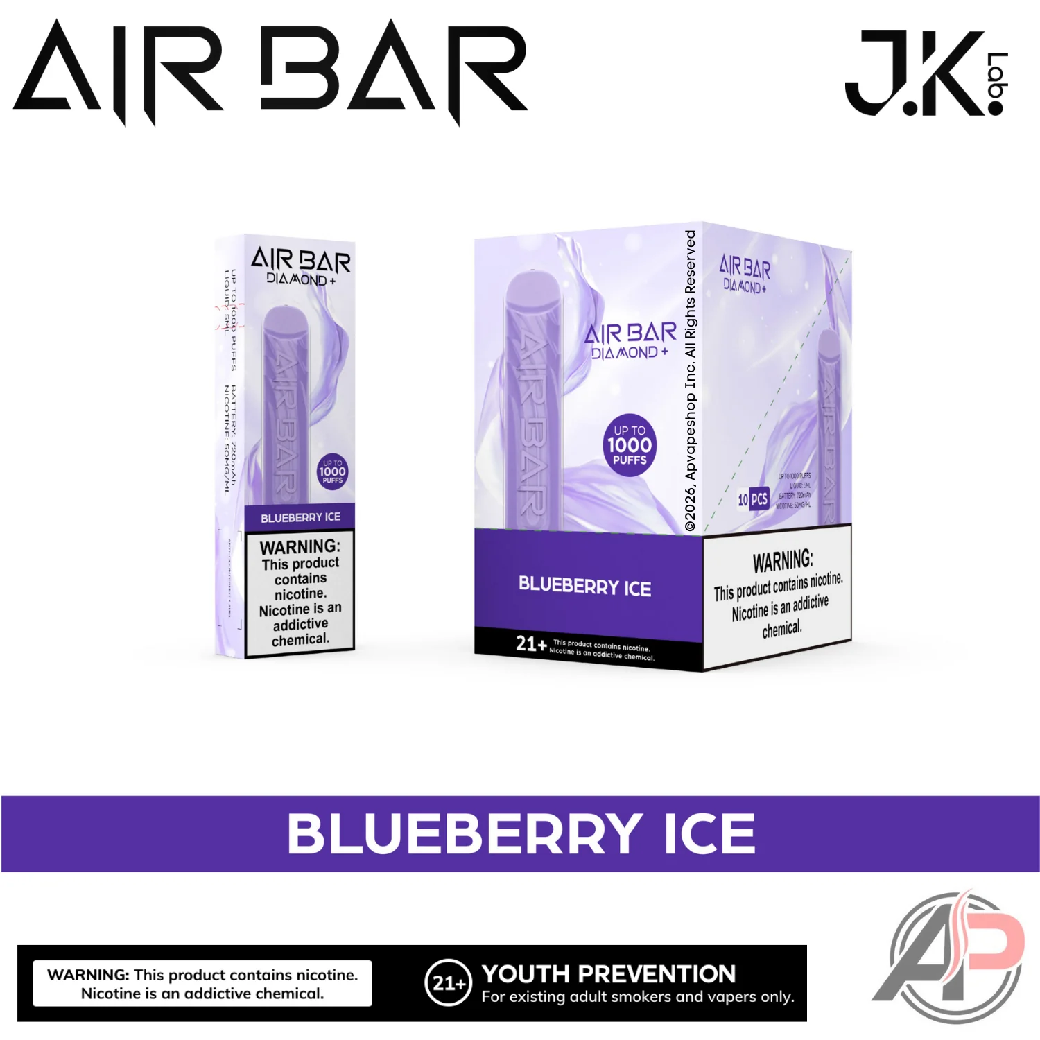 Air Bar Diamond+ Plus 1000 Puffs Disposable Vape Device - Image 6
