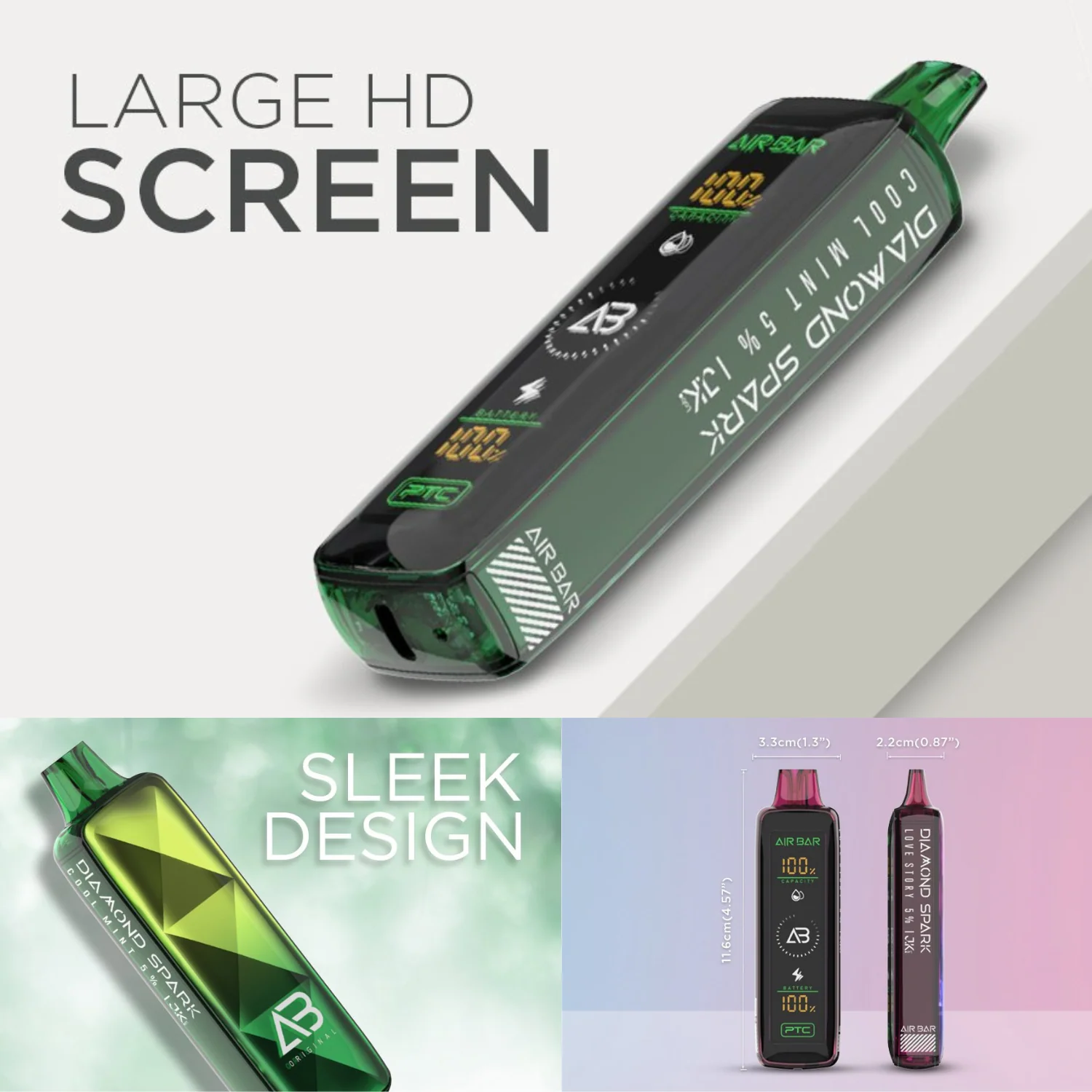 Air Bar Diamond Spark 15000 Puffs Disposable Vape Device - Image 4