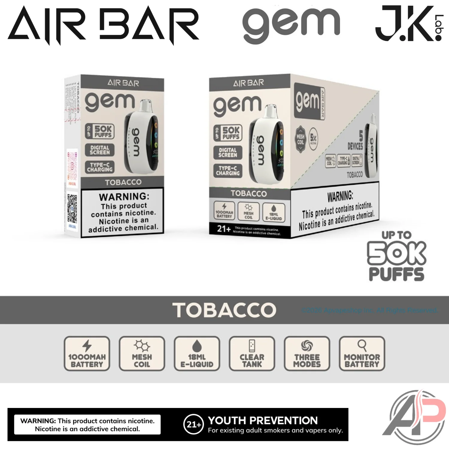 Air Bar Gem 50k Puffs Disposable Vape Device - Image 19