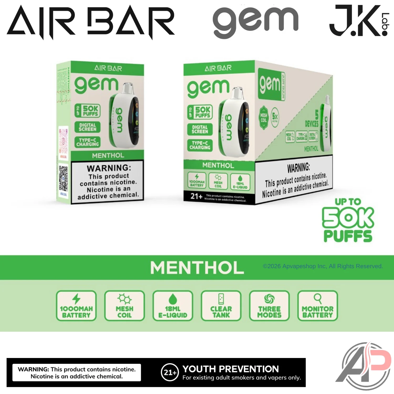 Air Bar Gem 50k Puffs Disposable Vape Device - Image 24