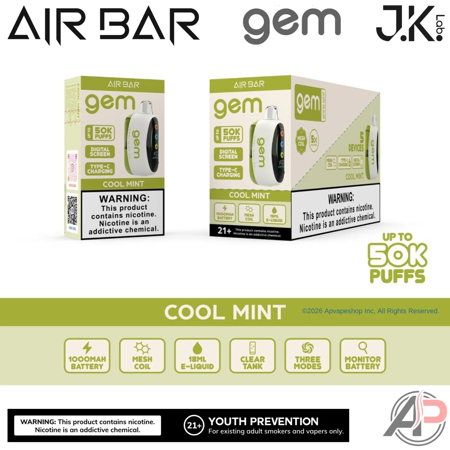 Air Bar Gem 50k Puffs Disposable Vape Device - Image 28