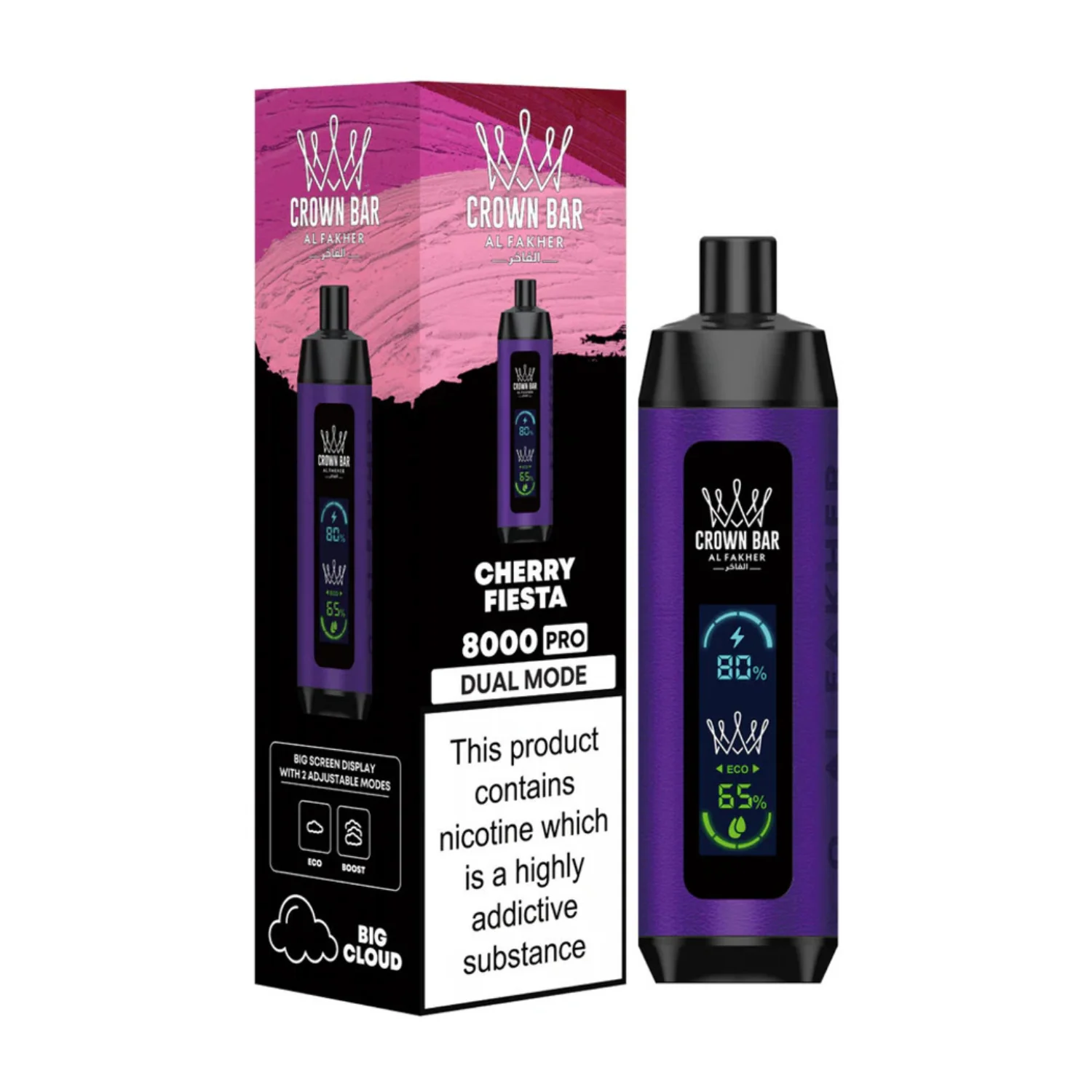 Al Fakher Crown Bar 8000 Puffs Pro DTL Disposable Vape Device - Image 8