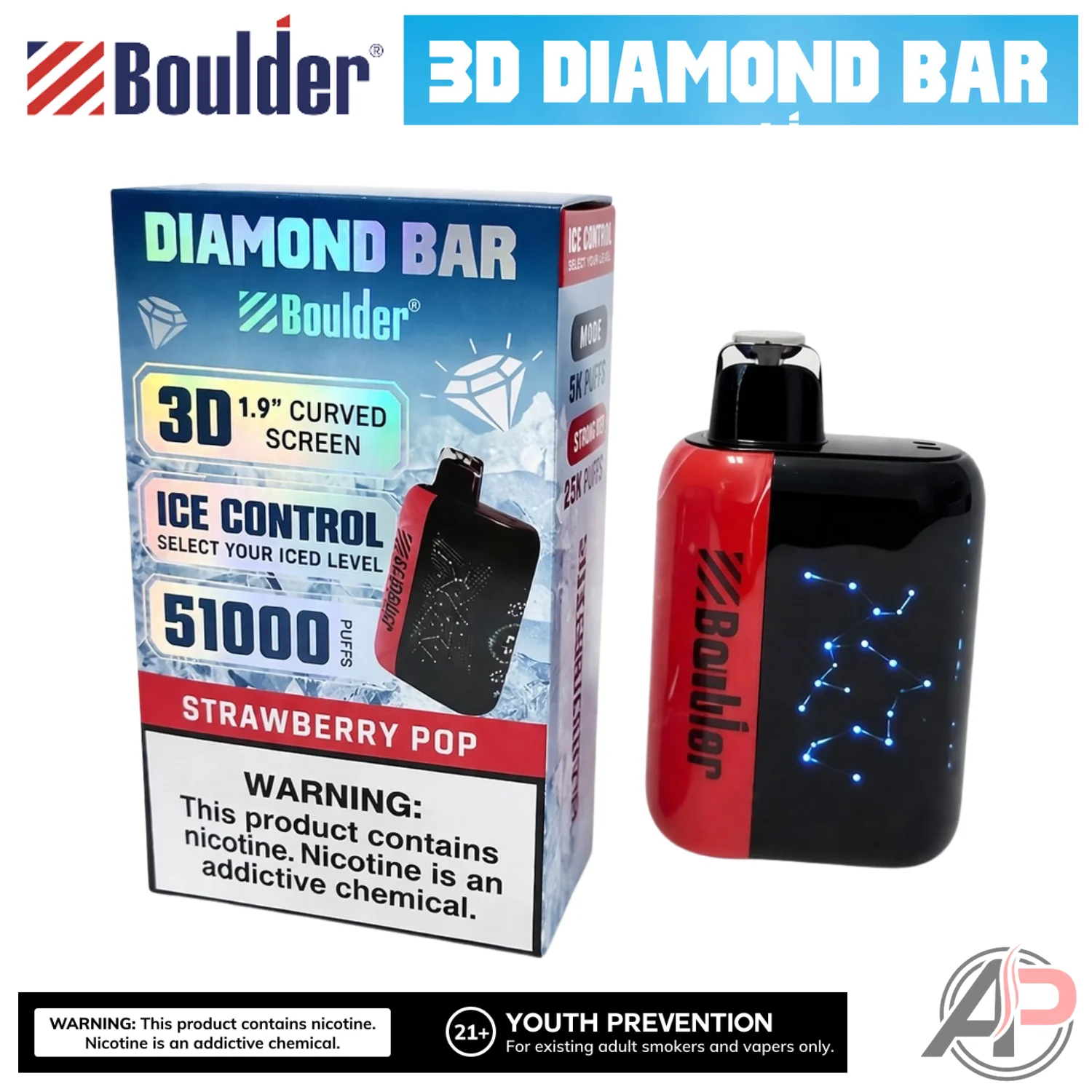Boulder Diamond Bar 51000 Puffs Disposable Vape Device - Image 10