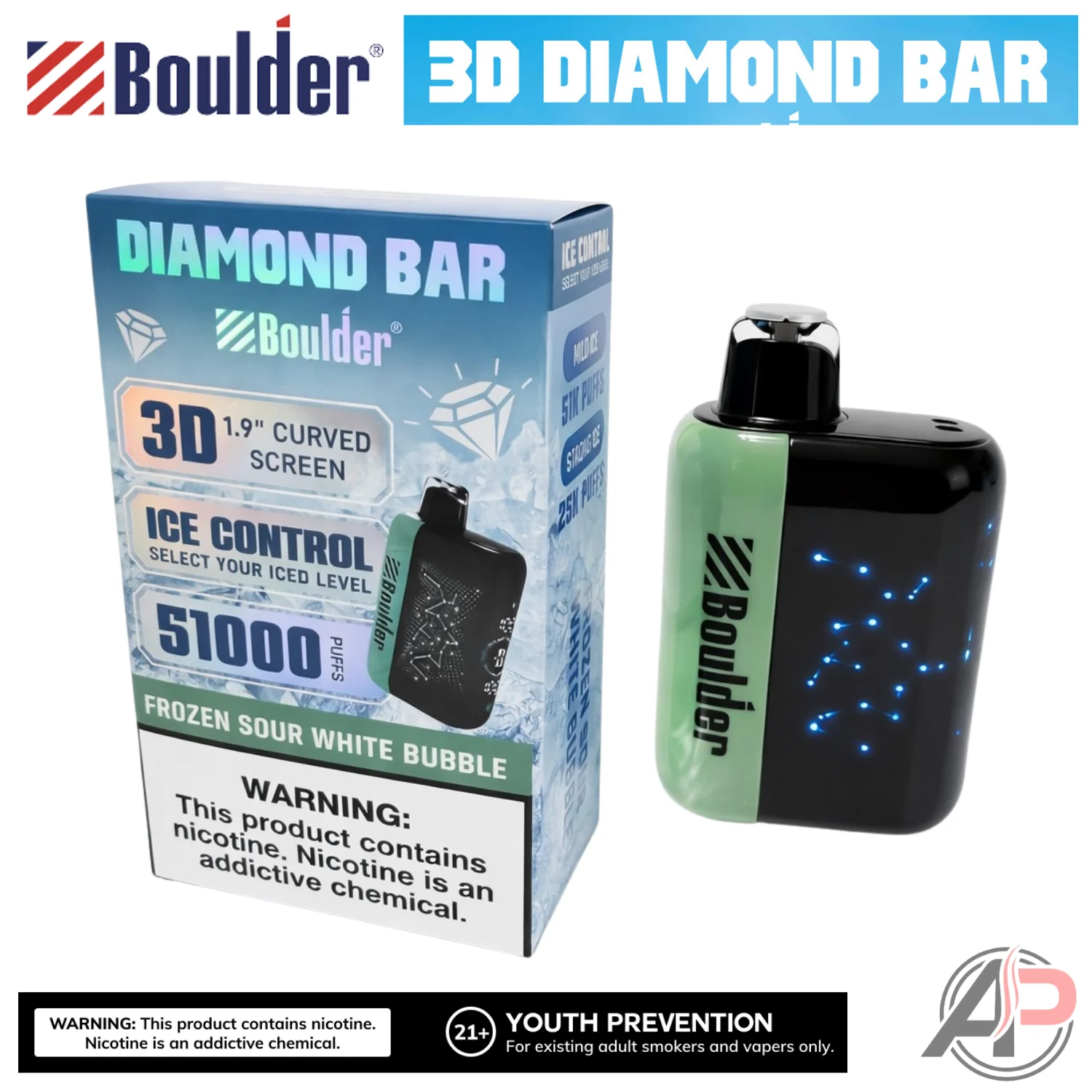 Boulder Diamond Bar 51000 Puffs Disposable Vape Device - Image 6