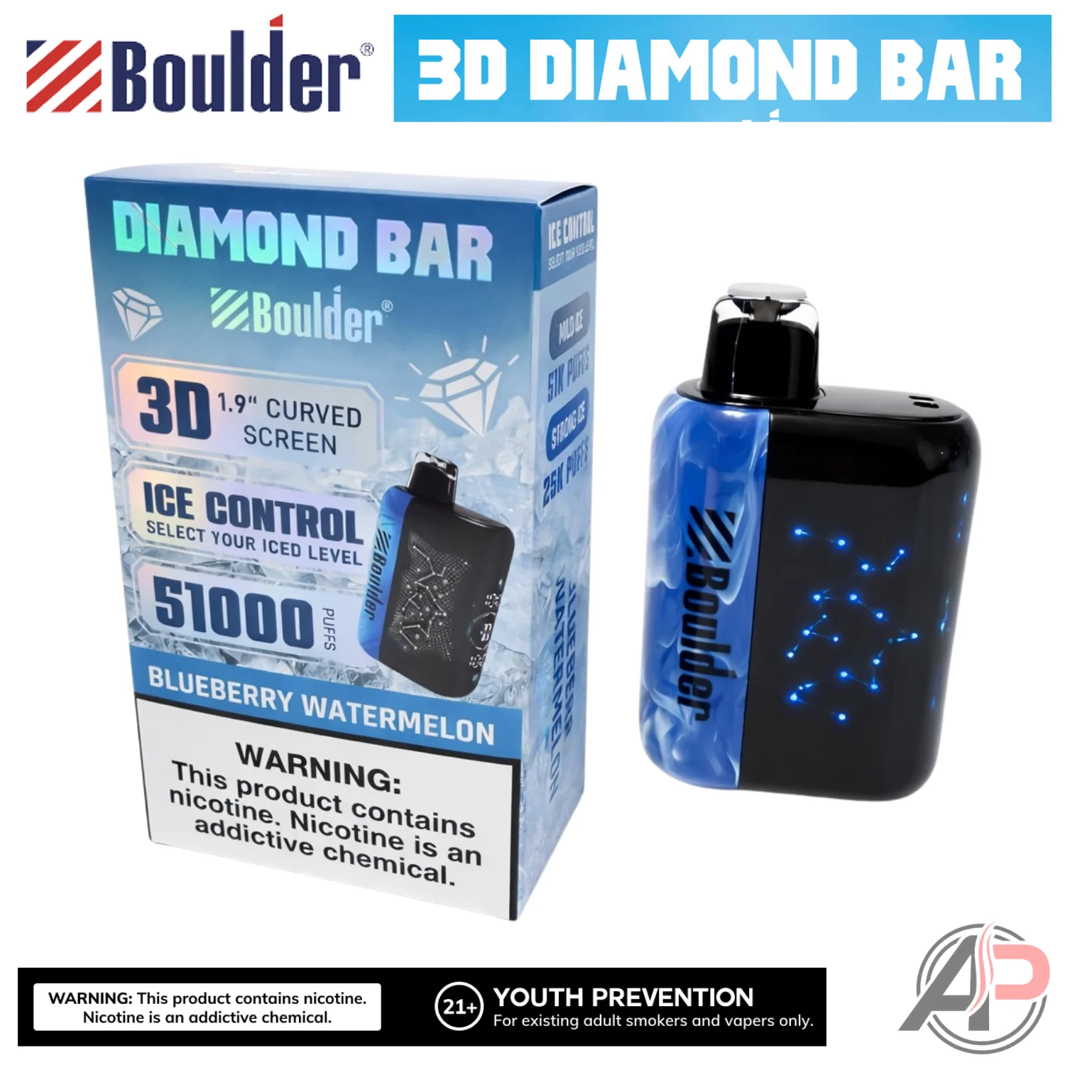 Boulder Diamond Bar 51000 Puffs Disposable Vape Device - Image 7