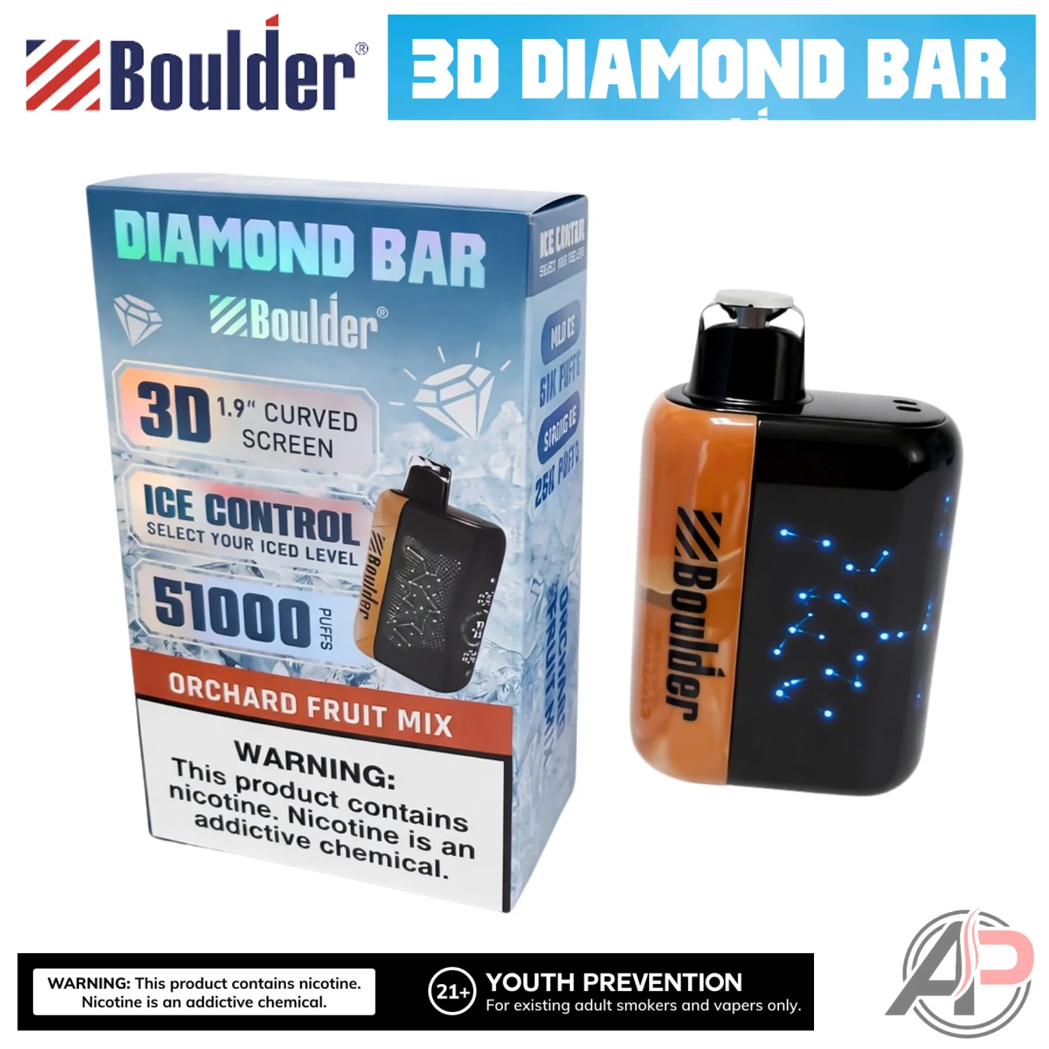 Boulder Diamond Bar 51000 Puffs Disposable Vape Device - Image 8