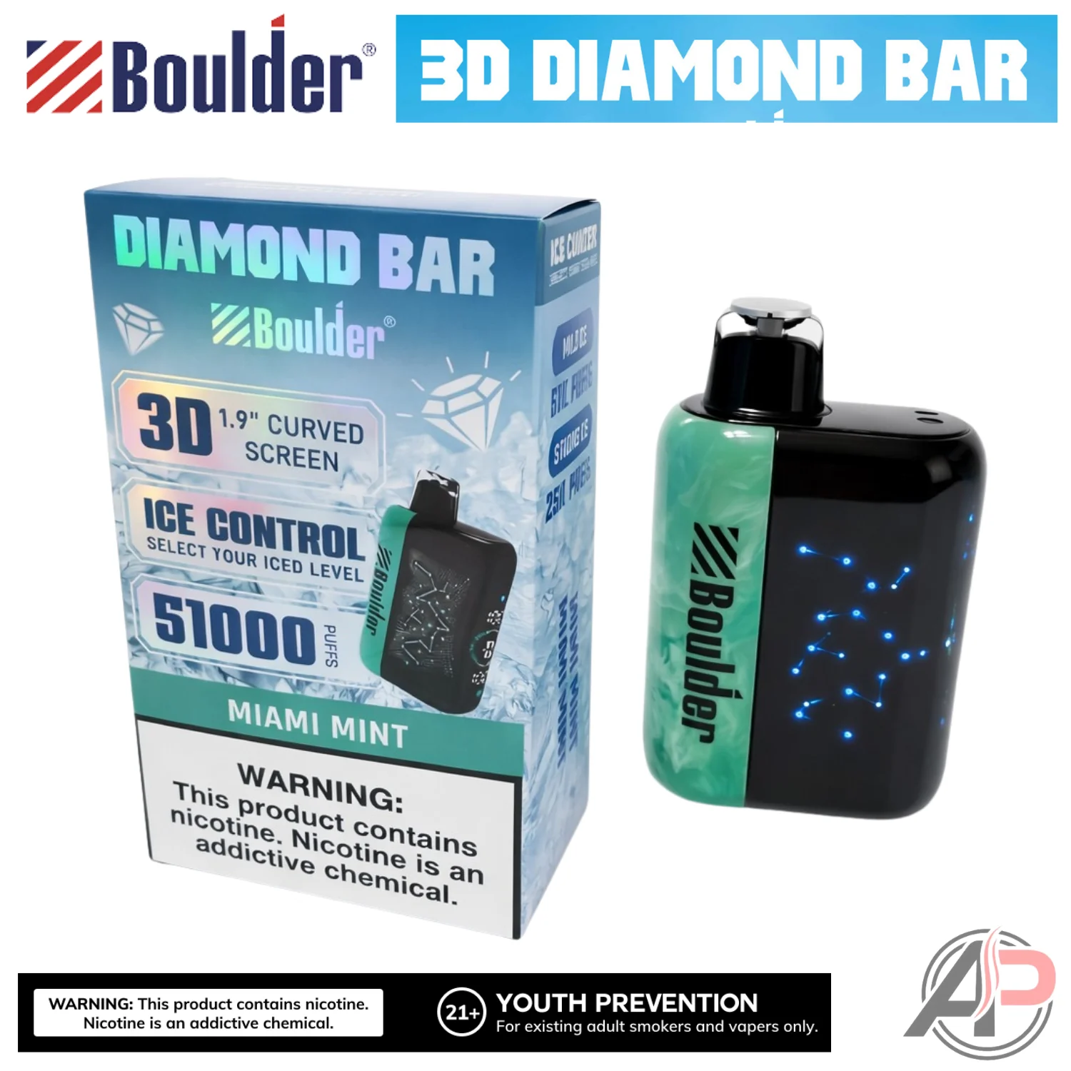 Boulder Diamond Bar 51000 Puffs Disposable Vape Device - Image 9