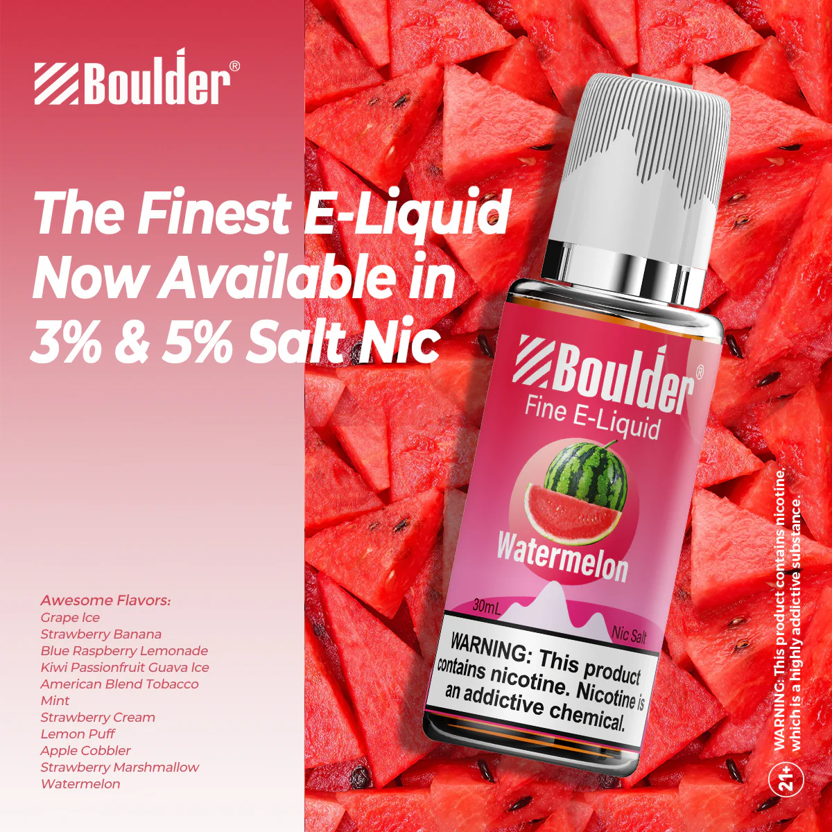 Boulder Nic Salt E-Liquid 30mL - Image 3