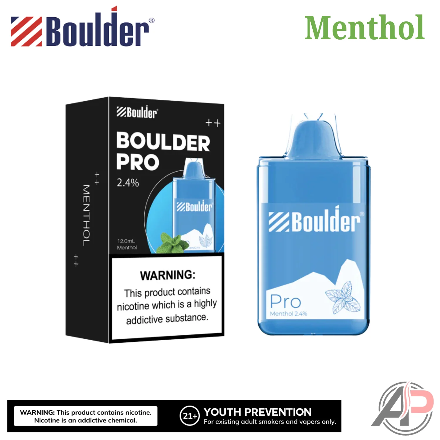 Boulder Pro Menthol 5000 Puffs Disposable Vape Device - Image 3