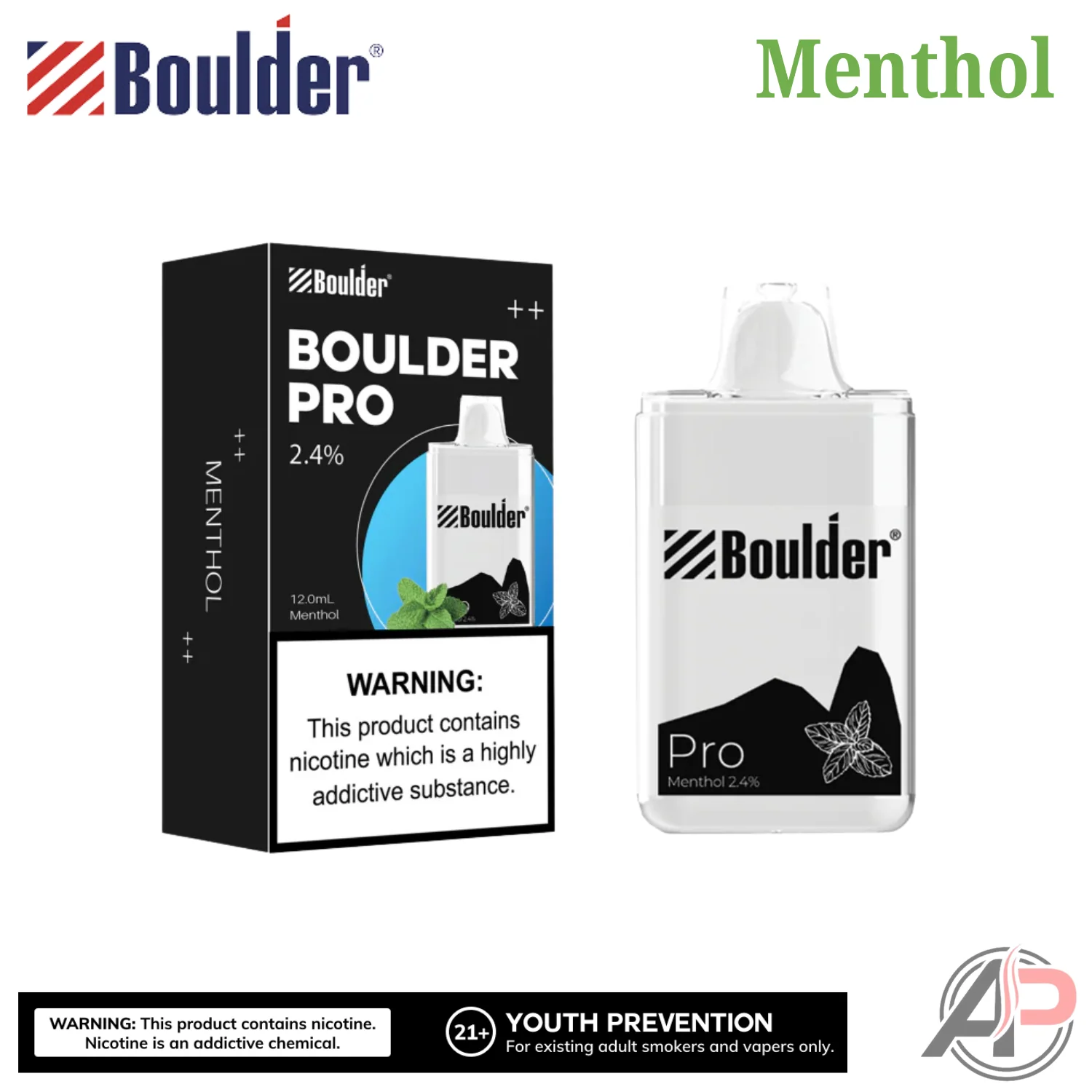 Boulder Pro Menthol 5000 Puffs Disposable Vape Device - Image 5