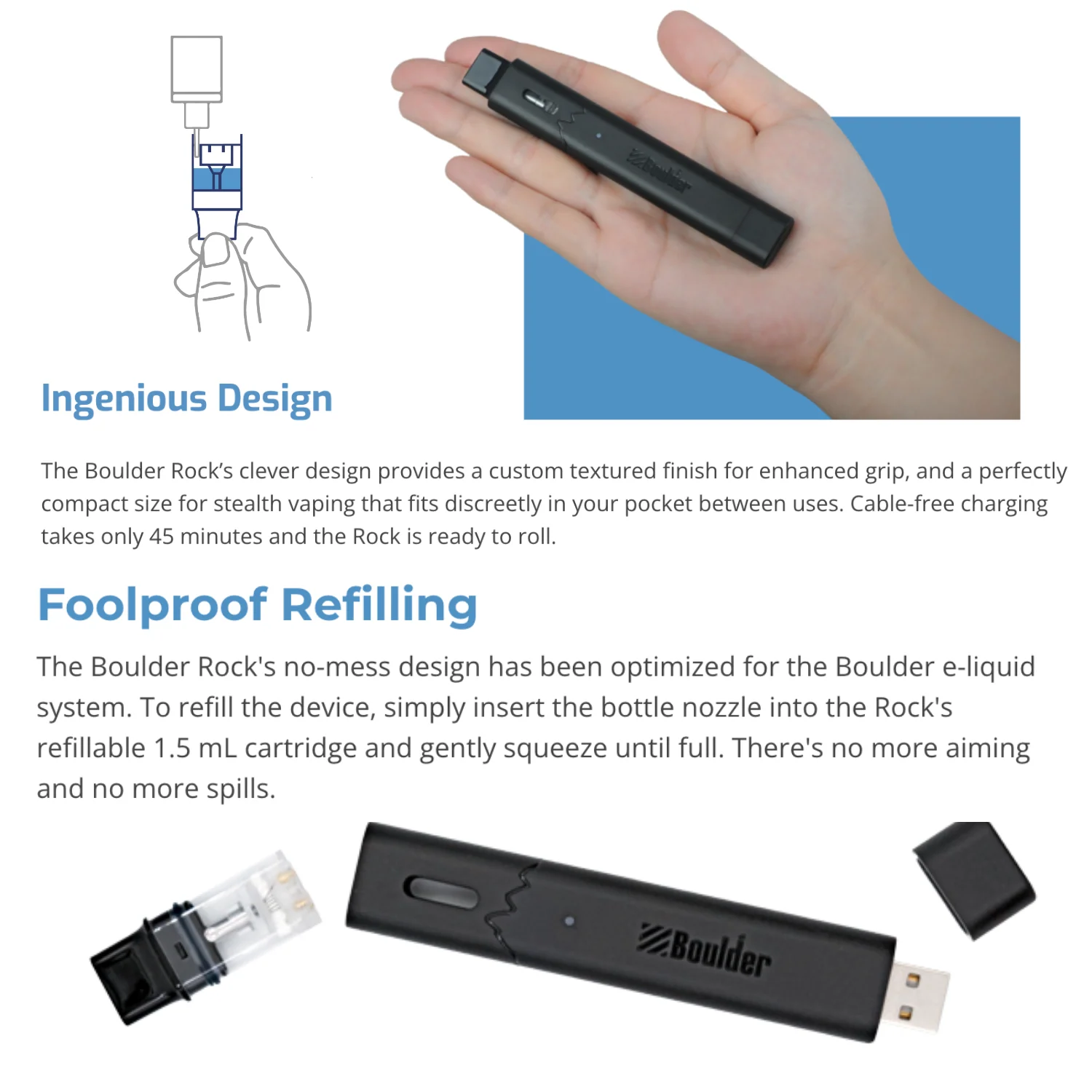 Boulder Rock Vape Pen Starter Kit Device - Image 10