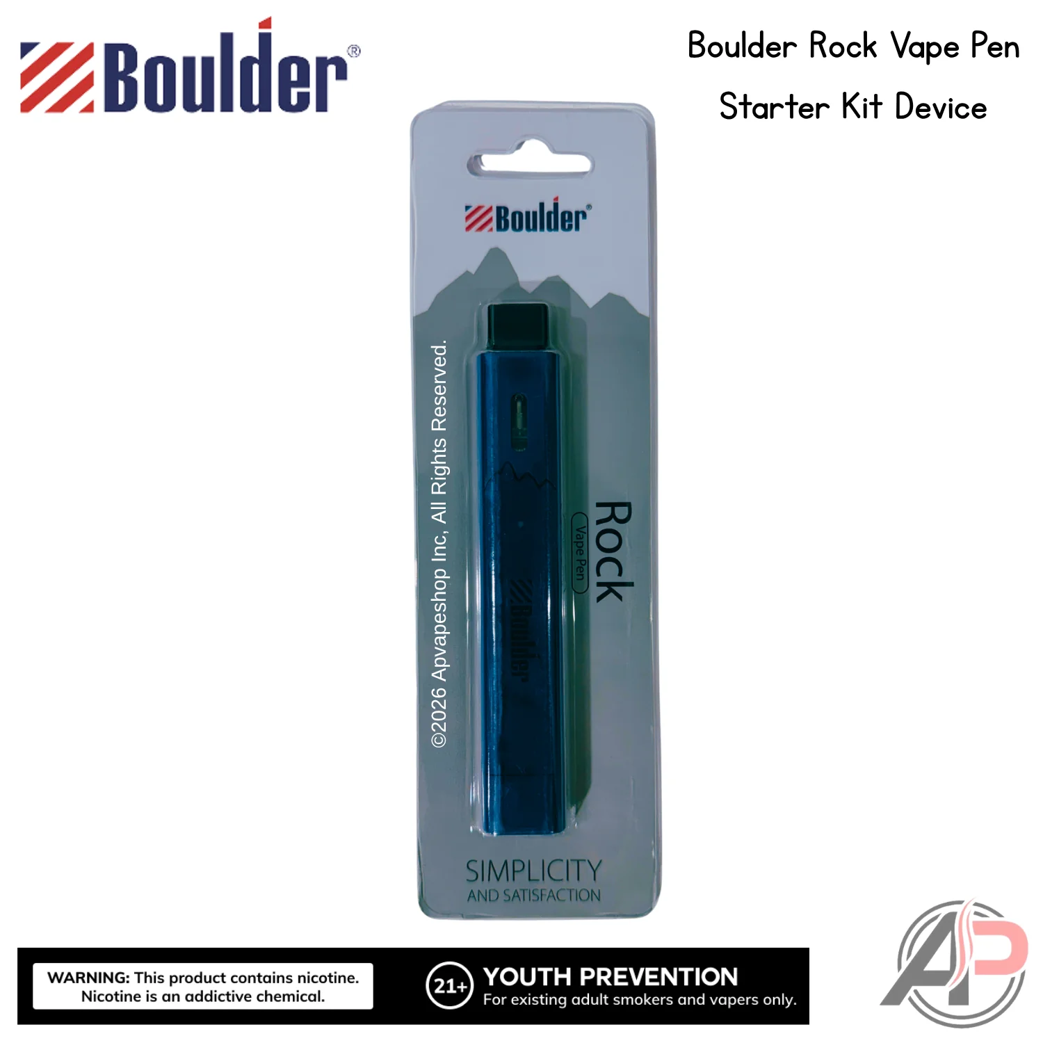 Boulder Rock Vape Pen Starter Kit Device - Image 8