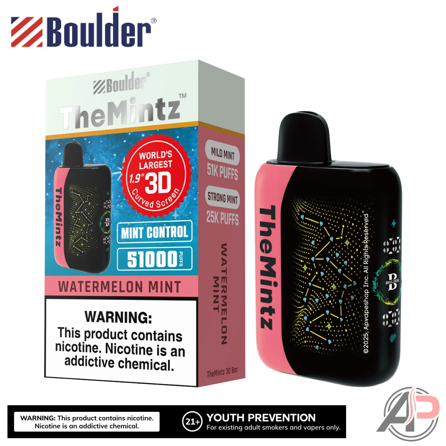 Boulder The Mintz 3D Bar 51000 Puffs Disposable Vape Device - Image 10