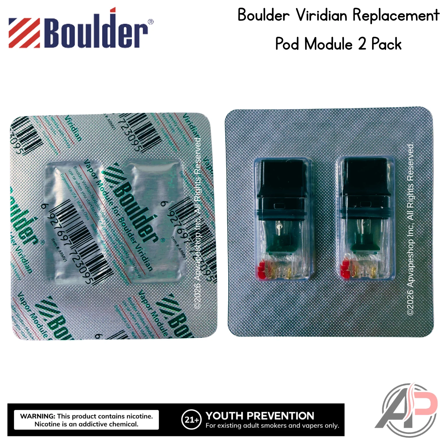 Boulder Viridian Replacement Pod Module 2 Pack - Image 2