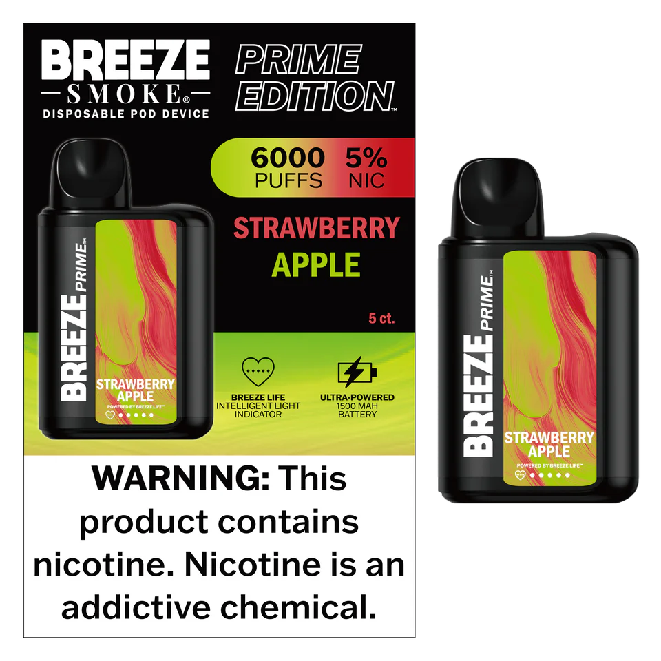 Breeze Smoke Prime Edition 6000 Puff Disposable Vape Device - Image 11