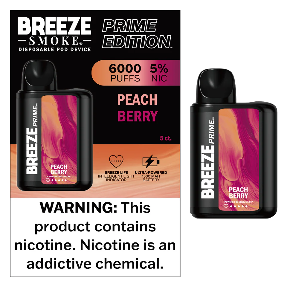 Breeze Smoke Prime Edition 6000 Puff Disposable Vape Device - Image 12