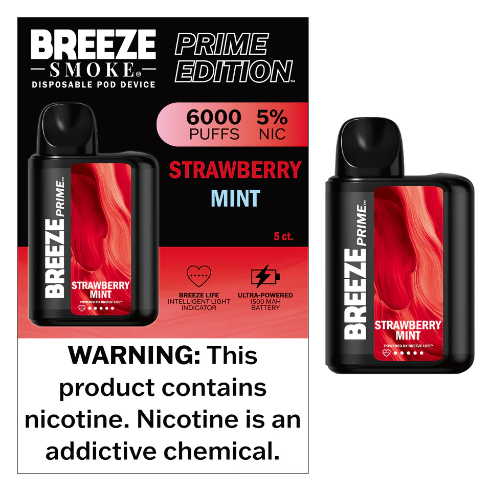 Breeze Smoke Prime Edition 6000 Puff Disposable Vape Device - Image 3