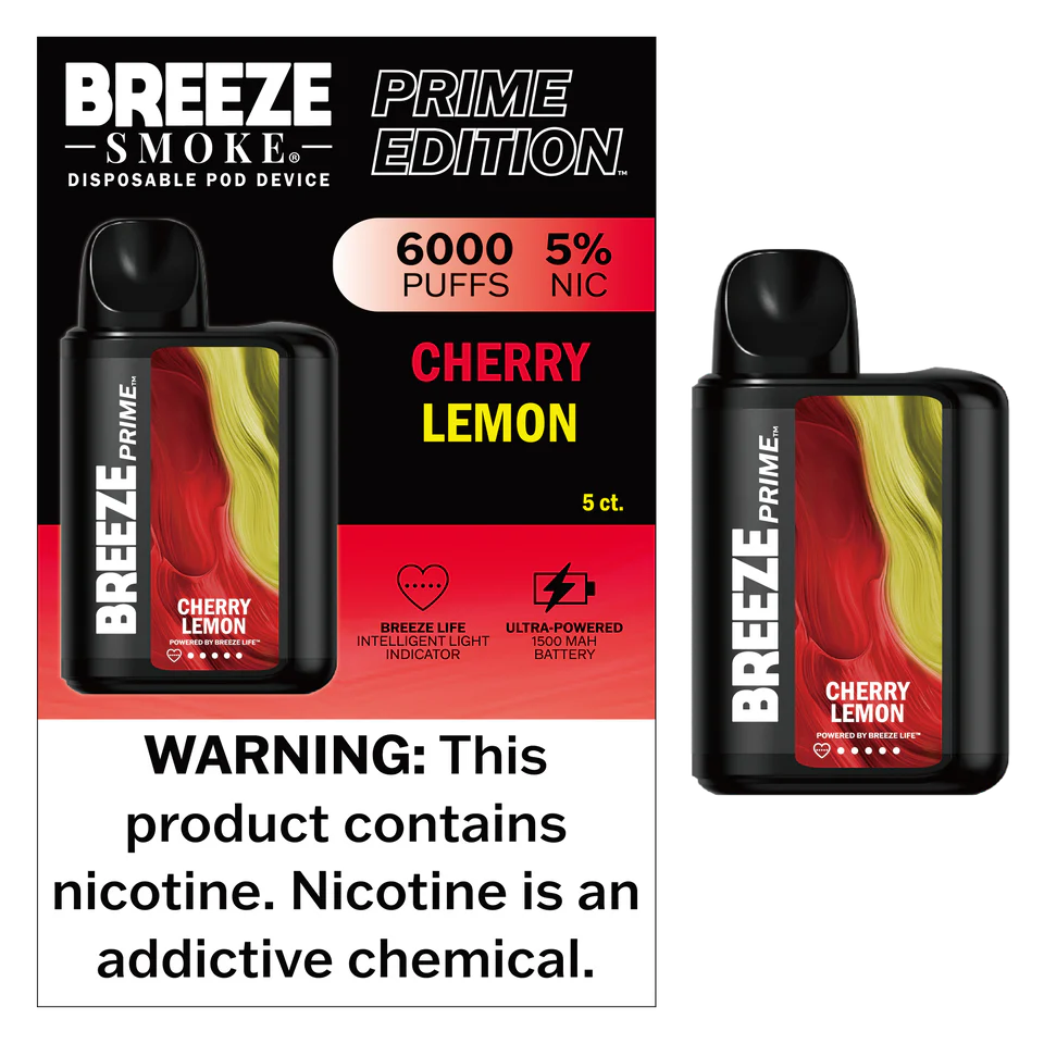 Breeze Smoke Prime Edition 6000 Puff Disposable Vape Device - Image 4