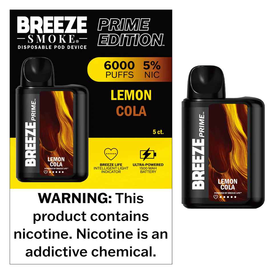 Breeze Smoke Prime Edition 6000 Puff Disposable Vape Device - Image 5
