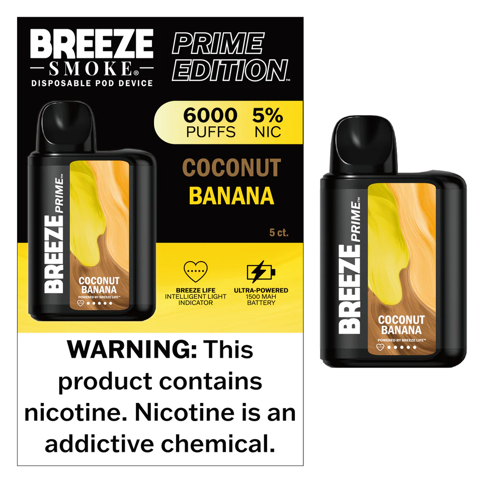 Breeze Smoke Prime Edition 6000 Puff Disposable Vape Device - Image 9