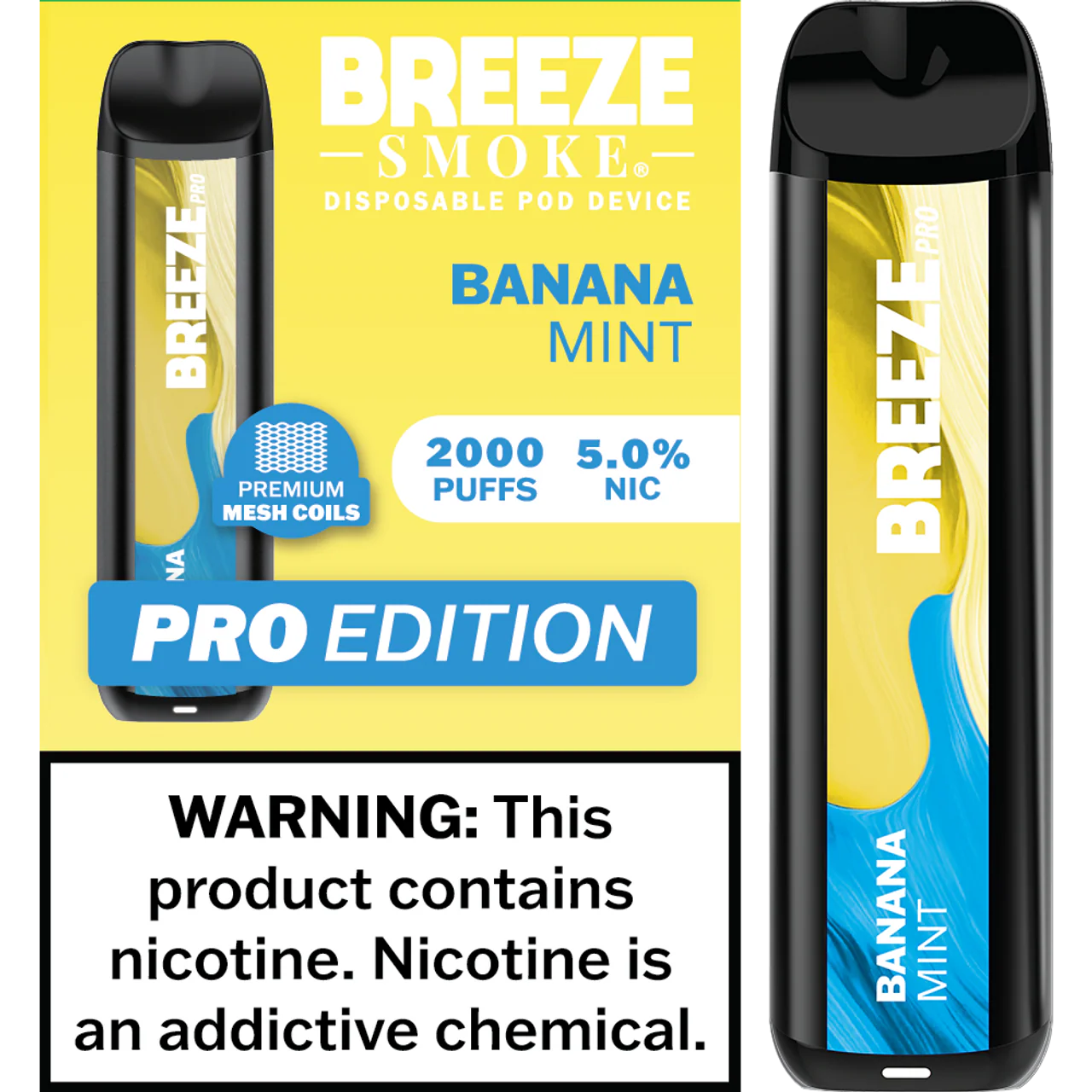 Breeze Smoke Pro Edition 2000 Puffs Disposable Vape Device - Image 5